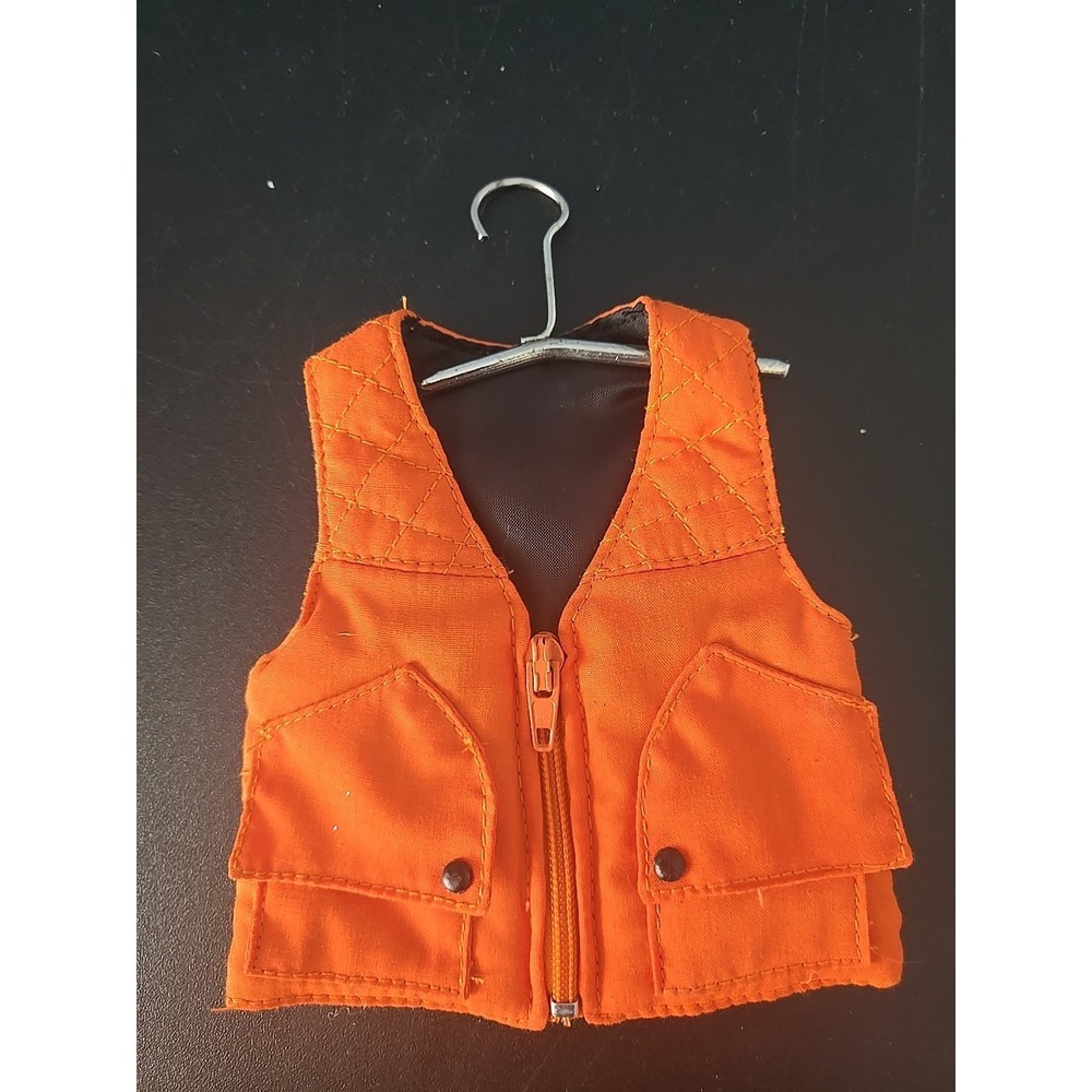 Orange Rescue Vest Model for Action Figures Prop Scene Ornament